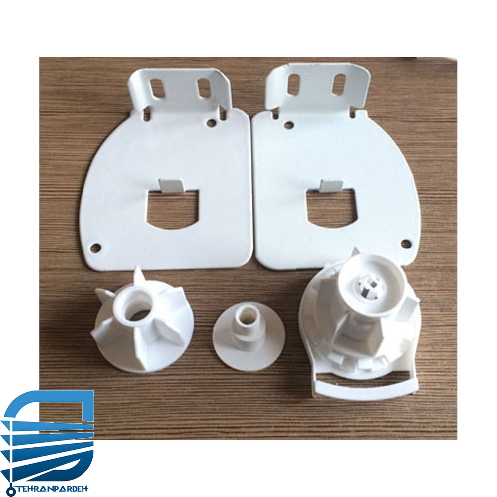 پرده زبرا طوسی طرح چوب - تصویر 3