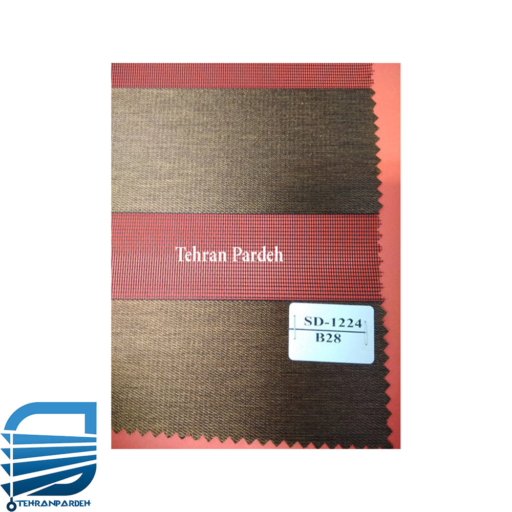 پرده زبرا قهوه ای كد B28 - تصویر 2
