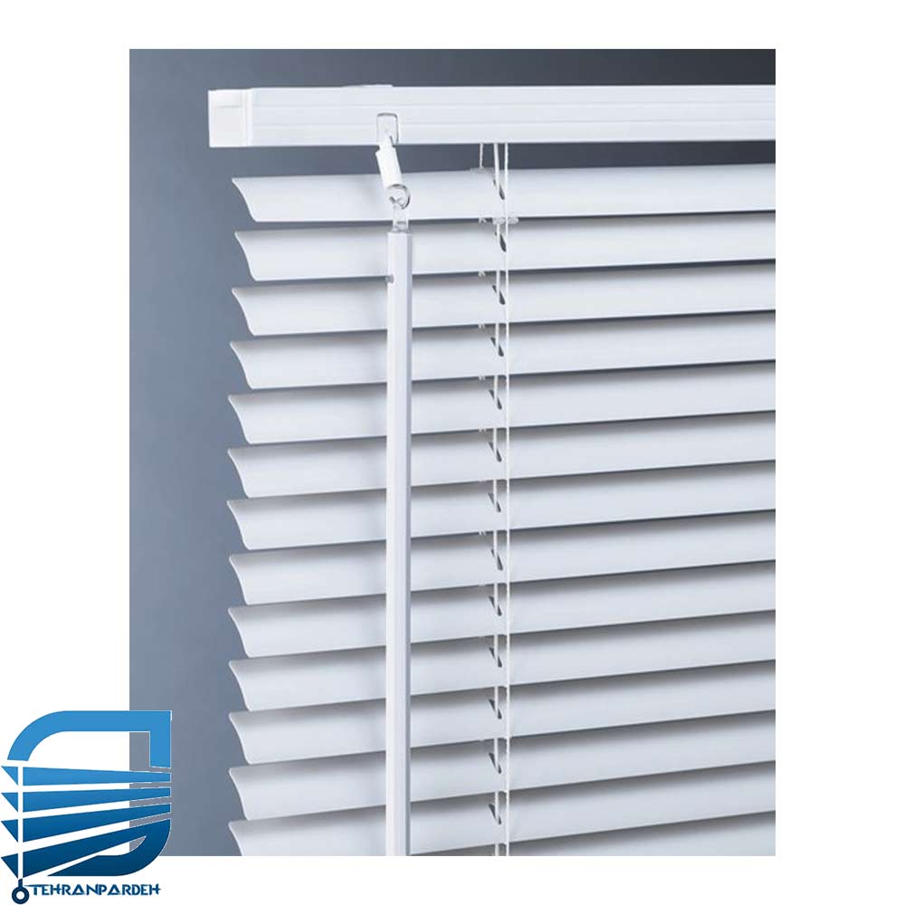 پرده كركره فلزي 16 ميل پرفراژ رنگ سفید - تصویر 2